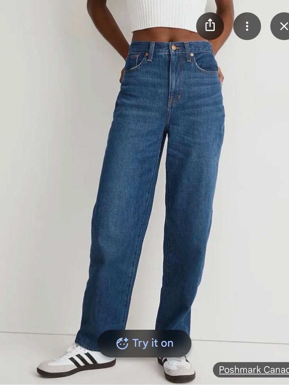🫐 2 for $45 | MADEWELL | Baggy Straight Dark Blue Denim Jeans | 27